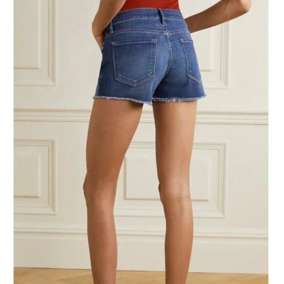 Frame Le Cutoff Denim Shorts 27 - Picture 2 of 5